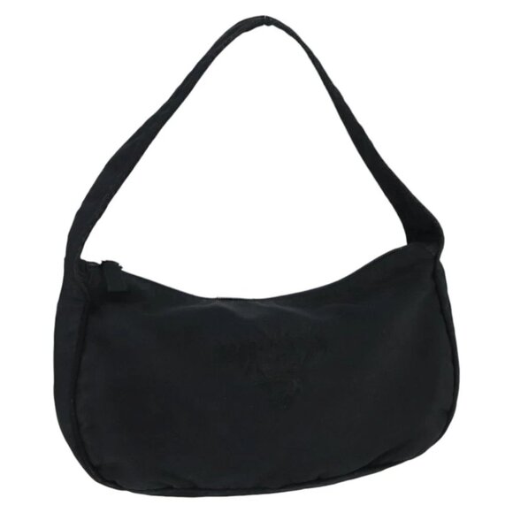 PRADA Shoulder Bag Nylon Black Auth 97722 - Picture 1 of 14